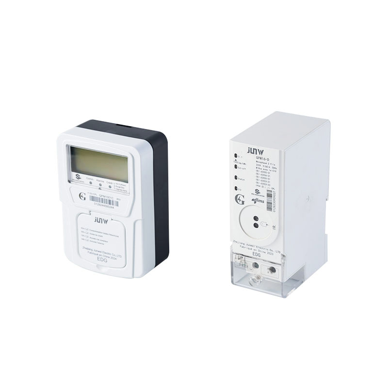 Compteur intelligent de prépaiement monophasé sur rail DIN JUNW QDM16-D