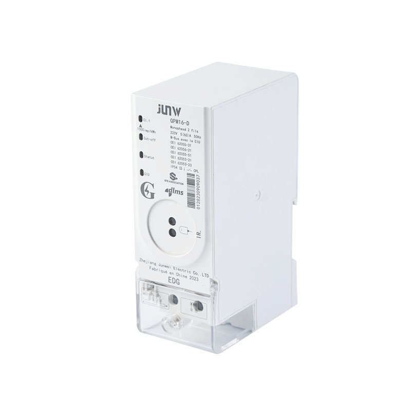 Compteur intelligent de prépaiement monophasé sur rail DIN JUNW QDM16-D